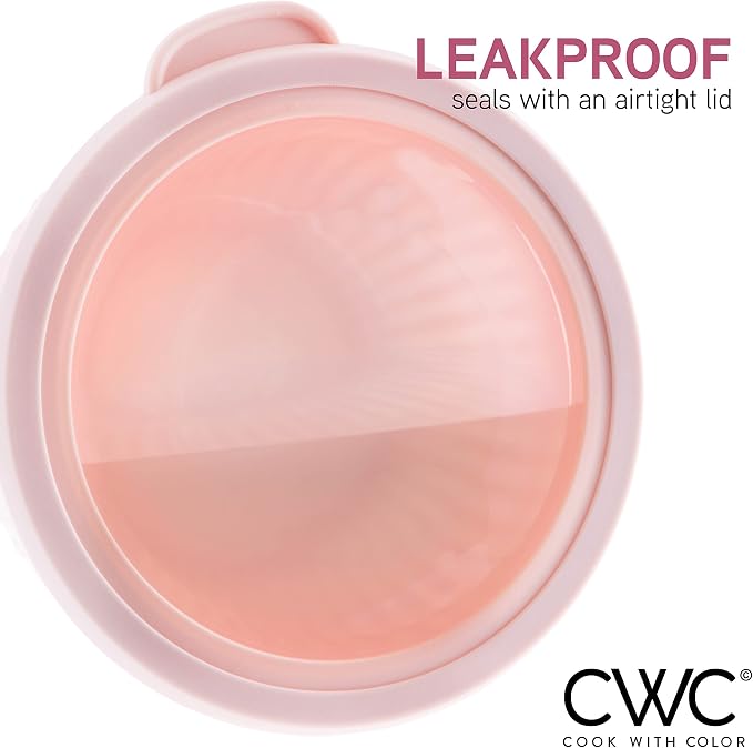 COOK WITH COLOR Prep Bowls with Lids- Wide and Deep Nesting Plastic Small - Image 7