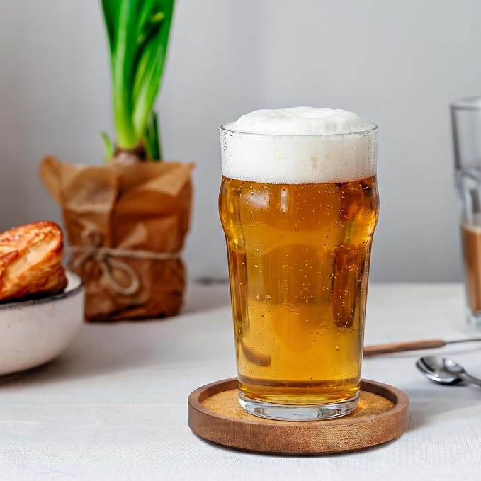 Stackable Wood Absorbent Cork Coaster Set of 4 - Image 7