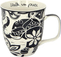 Karma Gifts 14 oz Black and White Boho Mug Elephant by KarmaGifts