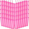 Honeydak 60 Pack Tumbler with Straw and Lid Bulk Glitter Plastic Cups Water by Honeydak