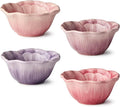 Wildflowers 3‑D Ceramic ICE CREAM/DESSERT BPWLS, sculpted floral bowls by CERTIFIEDINTERNATIONAL