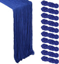 10 Pack 17 x 108 Inch Royal Blue Table Runner Cheesecloth | Gauze Cheese Cloth by Heneger