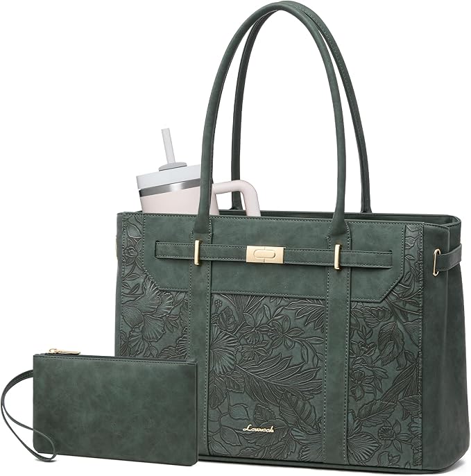 LOVEVOOK Laptop Tote Bag for Women, 2-in-1 Work Teacher Bags by LOVEVOOK