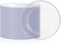 100Pcs Clear Plastic Dinner Plates by supernal