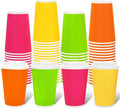 Whaline 100 Pcs Neon Color Disposable Coffee Cups by Whaline