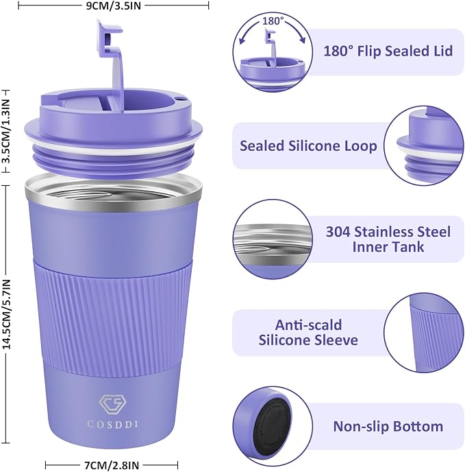 CS COSDDI 12 oz Stainless Steel Vacuum Insulated Tumbler - Image 2