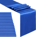 Navy Table Runners 16 Pack 12x108 inch Silk Satin Smooth Fabric | Satin Table by B-COOL