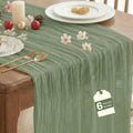 IVAPUPU Sage Green Table Runner 120 Inches by IVAPUPU