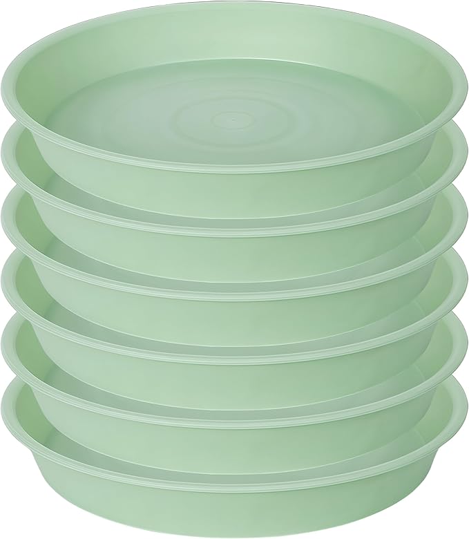 2 Pack of 10 inch Plant Saucer Gray, Heavy Duty Plastic Plant Saucer 10 inch - Image 8