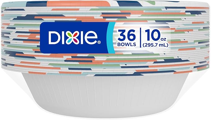 Dixie Small Paper Bowls, 10 Oz, Microwave-Safe, Soak-Proof, Disposable Bowls - Image 8
