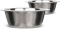 Neater Pet Brands 1.5 Cup (12 oz.) Stainless Steel Dog Bowls, Set of 2 Neater Feeder Replacement Bowls (Cat/Small Models), Dog Food Bowl & Water Bowl, Dishwasher Safe Metal Dish for Cats & Small Dogs