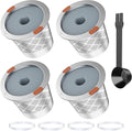 Reusable k Cup Coffee Filters, Universal stainless steel Refillable k Cups by NOALTO