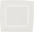 SARO LIFESTYLE Hemstitched Border Cocktail Napkin by SaroLifestyle