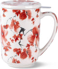 AmorArc Tea Cup With Infuser and Lid, 18oz Loose Leaf Tea Mug With Steeper | by AmorArc