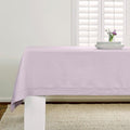 Solino Home Lilac Linen Tablecloth 60 x 120 Inch - 100% Pure Linen Hemstitch Table Cloth for Rectangle Tables - Classic Hemstitch, Machine Washable Tablecloth for Valentines, Spring, Easter