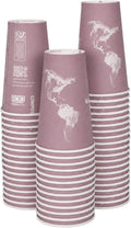 ECO PRODUCTS Compostable Disposable World Art 16oz Large Coffee Cups, Renewable by Eco-Products