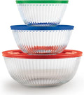 Pyrex Sculpted Glass Mixing Bowls Set by Pyrex