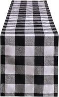 Tosewever Buffalo Check Plaid Table Runner, Cotton Polyester Blend Classic by Tosewever