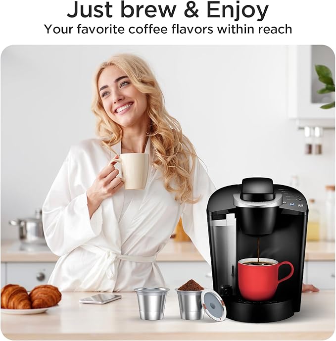 Reusable K Cups and Coffee Pods, Universal Stainless Steel K Cups - Image 6