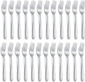 24 Pieces Dinner Forks, Forks Silverware, Food Grade Stainless Steel Flatware by Gymdin