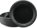 PLASTICPRO 100 PCS Black Plastic Plates Light Weight 9 Inch Plastic Dinner by PLASTICPRO