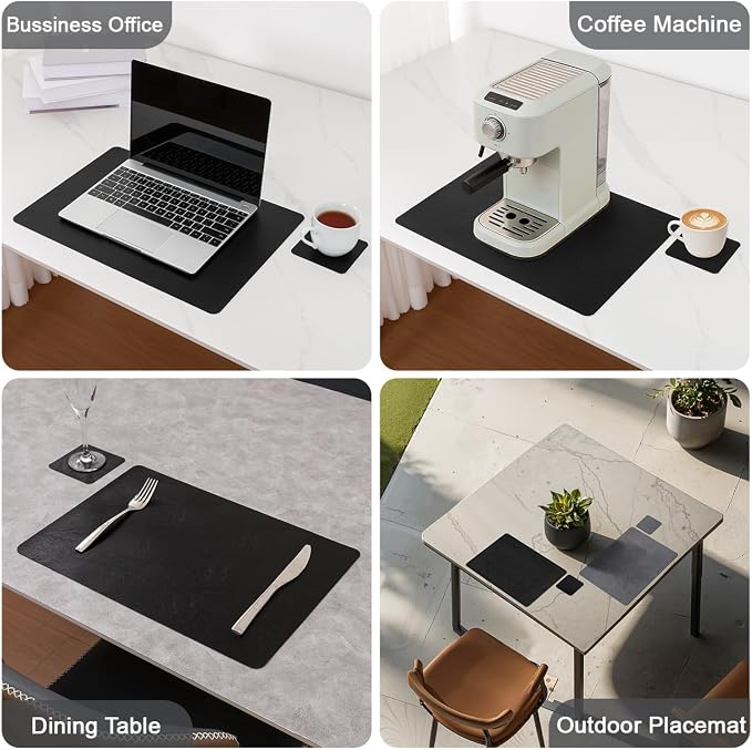 Vinyl Placemats Set of 6, Dual Sided Place Mats - Image 6