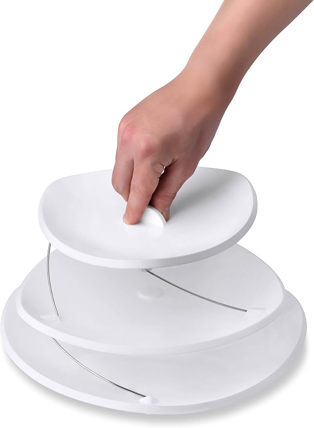 Masirs Collapsible 3-Tier Party Tray: Decorative Design Folds - Image 3