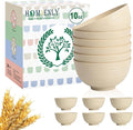 Dessert Bowls Stackable Wheat Straw Bowls 10 OZ Lightweight Bowls by HOMIENLY