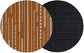 Vintage Brown Coasters Set of 2 Absorbent Coasters by Unknown