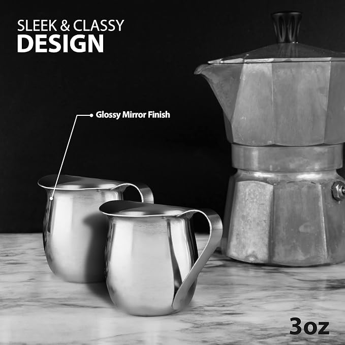 Stainless Steel Bell Creamer Espresso Shot Frothing Pitcher Cup Latte Art - Image 6
