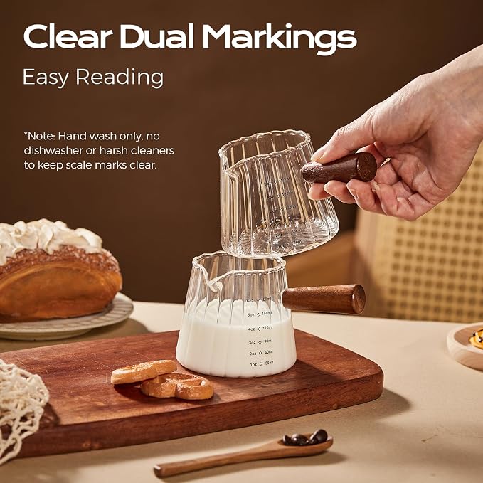YARRAMATE 6oz Glass Espresso Measuring Cup - Image 4