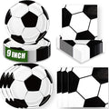 40 Pcs Soccer Plates and Napkins Party Supplies, 9-inch Disposable Soccer by ZJJZOAA