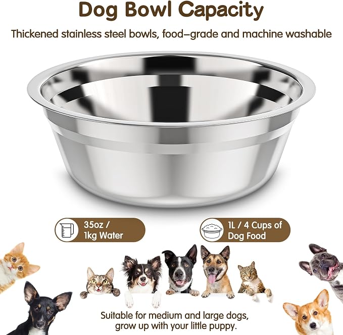 XIAZ Elevated Dog Bowls Large Breed Raised Dogs Bowl Stand Large/Medium Sized - Image 6