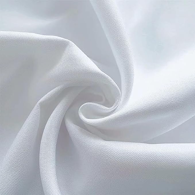 4 Pack White Rectangle Tablecloth 60 x 102 Inch for 6 FT Tables, Wrinkle Resistant Washable Polyester Table Cover for Wedding Dining Buffet Parties and Camping, Mantel Blanco Para Mesa Rectangular