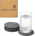 Coaster Set of 4 - Diatomaceous Earth Absorbent Coasters for Drinks | Quick Dry, Super Absorbent | Coffee Table, Bar & Home Decor | Non-Toxic, BPA-Free | Female Founded USA Brand Brand