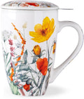 AmorArc Tea Cup With Infuser and Lid, 18oz Loose Leaf Tea Mug With Steeper | by AmorArc