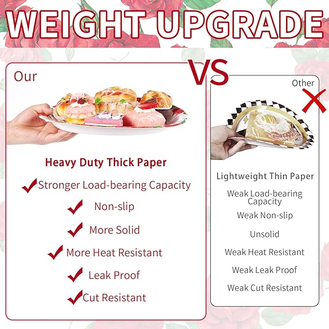 Grencian 50PCS Derby Oval Paper Plates 10" X 12" Disposable Heavy Duty Derby Horse Racing Plates Run for The Roses Dinnerware for Horse Race Day Boys Girl Birthday Party Decorations