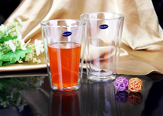 Amlong Crystal Double Wall Glass Tumbler, Highball Glass - Image 3