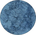 Round Edge Closing Tablecloth, Marble Elastic Edged Tablecloth, Abstract Crack Pattern, Fit Round Tables 56inch Diameter, for Restaurant Picnic Indoor and Outdoor Use, Blue