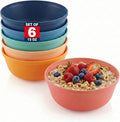 MASTERCOOK Plastic Bowls Set of 6 – 15oz Multipurpose Deep Plates Salad and by Unknown