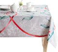 Maison d' Hermine Table Cloth Rectangle Table 100% Cotton 60 x 90 Inches Fall Tablecloth Reusable Everyday Use for Thanksgiving Christmas Decorations Dining Farmhouse Party (Enora)