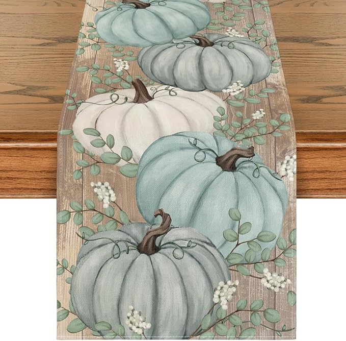 Artoid Mode 210 GSM Fall Table Runner 13x90 Inch Home Party Decor | Pumpkins by ArtoidMode