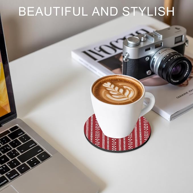 Traditional Minimalist Coasters Set of 4, Absorbent Coasters - Image 7