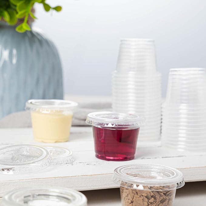 HOMIP 100PACK 1oz Plastic Portion Cups - Image 4