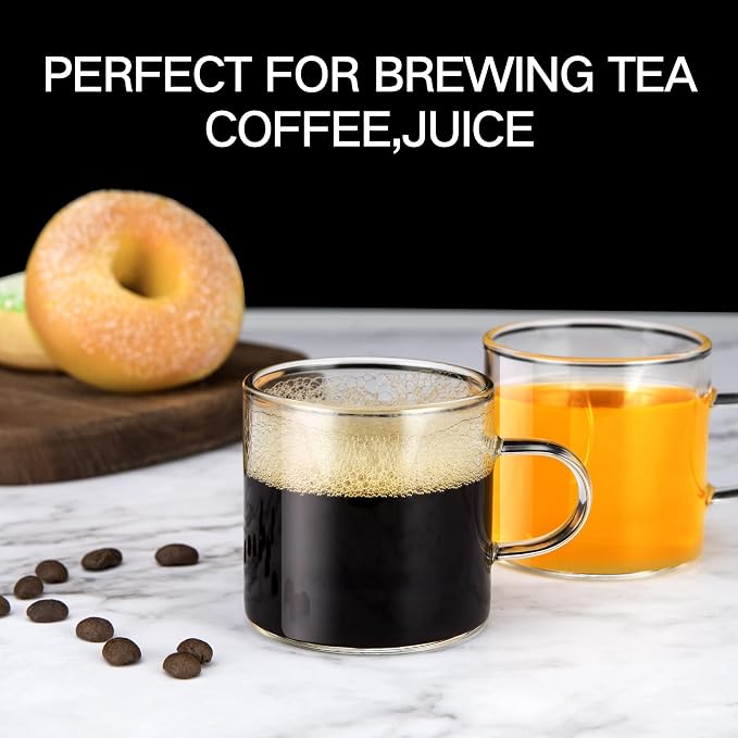 YMMIND 4-Pack 4oz Espresso Cups Espresso Shot Glasses - Image 6