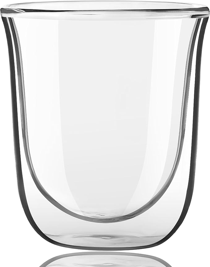 JoyJolt Javaah Double Walled Espresso Glasses Espresso Cups Set of 2 | 2-Ounces - Image 3