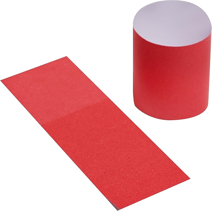 Germiwipe Napkin Band Pack of 2,500,Napkin Rings Self Adhesive,Silverware Wraps Bands, Perfect for Christmas Birthday Parties, Weddings, Family Reunion & Events(Red,2500pcs)