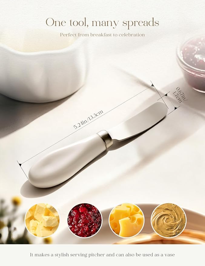 Stainless Steel Butter Spreader Knife 4 Pack - Image 3