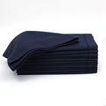 Lightnpro Hemstitched Cotton Cloth Napkins Set of 12-18x18 Inch Navy Dinner Napkins, Washable Fabric Napkins, Christmas & Holiday Table Linens, Elegant Cloth Napkins for Special Occasions