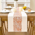 Metallic Style Rose Gold Table Runner, Table Runners 36 Inches Long | Cotton by Aiimart